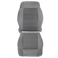 Front Driver Side Bottom And Top Lean Back Gray Cloth Seat Cover Replacement For 2007-2012 