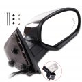 Ocpty Black Right Side Mirror Fit For 2007-2013 Chevy Silverado 1500 Metallic Finish Glass Manual Folding Heated Memory Turn