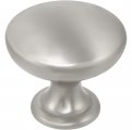 H Bowes Cabinet Round Knob 1-1 4-inch Diameter Satin Nickel 100 Pcs 