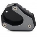 Gzyf Motorbike Foot Stand Side Extension Enlarge Plate For Kawasaki Ninja 400 Versys650 Klx250 Gray