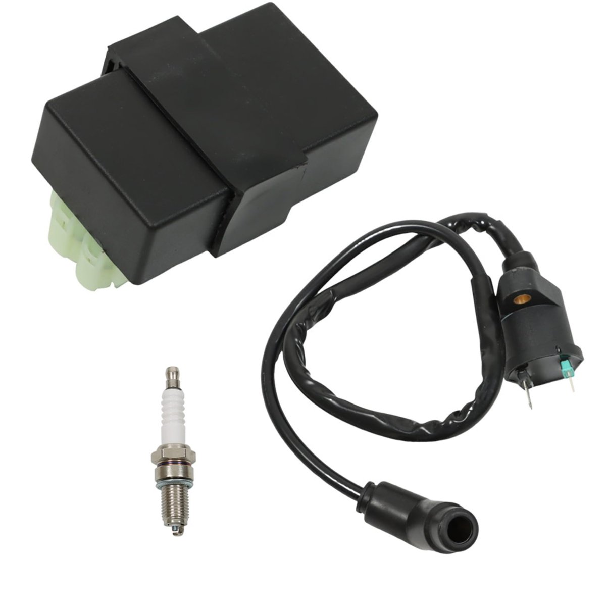Igniter Cdi Box Ignition Coil And Spark Plug Kit For Honda Trx300ex 1993 To 2006 Replacement 30410-hm3-003
