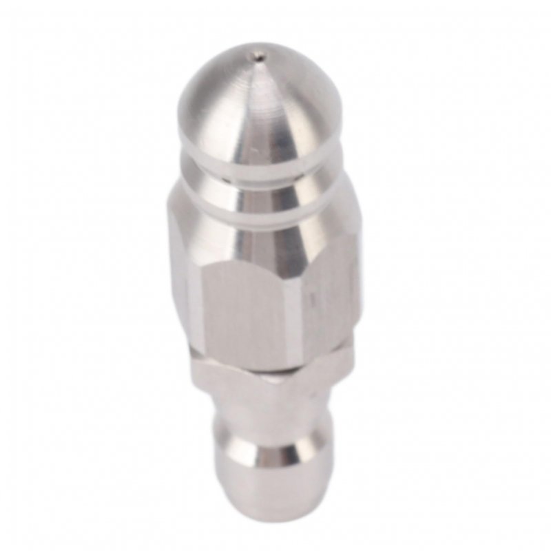 1pc 4 Inch Quick Plug Pressure Drain Jet Hose Nozzle Durable 1 Front 6 Rear 56mm Sewer For Garden