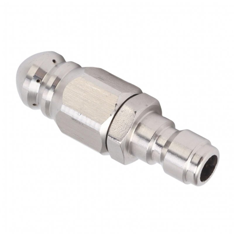 1pc 4 Inch Quick Plug Pressure Drain Jet Hose Nozzle Durable 1 Front 6 Rear 56mm Sewer For Garden