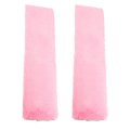 2 Pcs Plush Car Seat Belt Protector Pads Shoulder Strap Seatbelt Soft Comfort Cover Universal Pink 