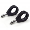 Httmt Mt299-001-bk Turn Signal Indicator Relocation Fork Clamp Kit Compatible With H-d Softail Mount Bracket 41mm Black