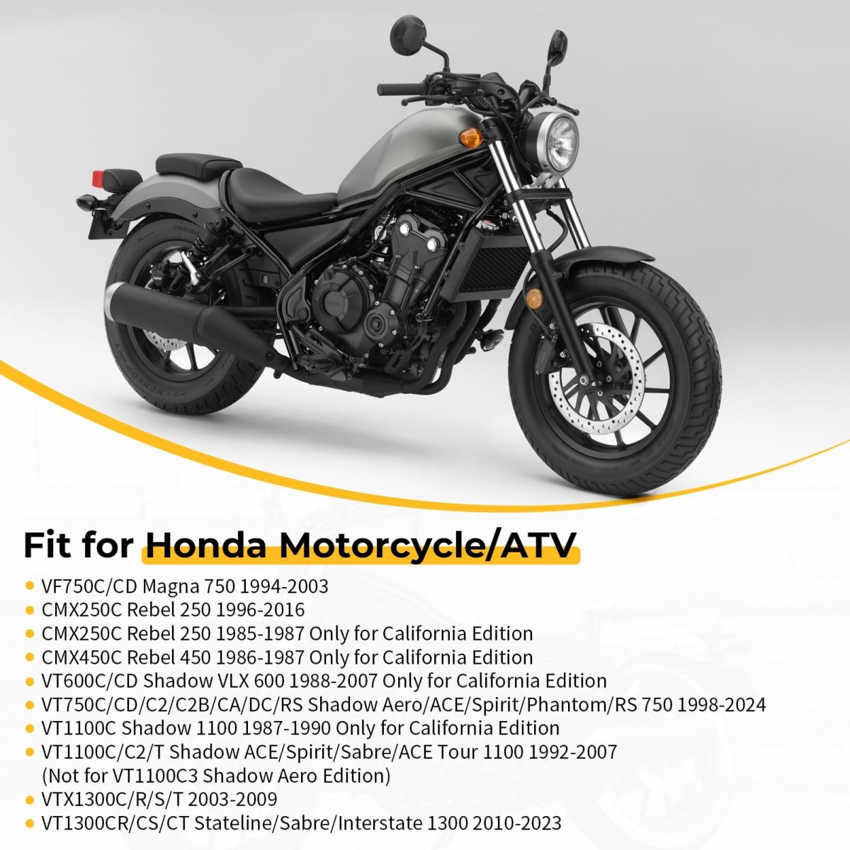 Fuel Cap Gas For Honda Rebel Shadow Spirit Magna Sabre Fits Vt600c Vt750c Vt1100c Vt1300 Vf750c Cmx250c Cmx450c 1985 2024