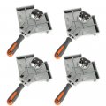 Corner Clamp 90 Degree Right Angle Single Handle Aluminum Alloy Quick Square With Adjustable Swing Jaw For Welding Diy 