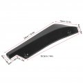 Qiilu 2pcs Rear Bumper Lip Diffuser Universal Car Spoiler Anti-scratch Protector Glossy Black