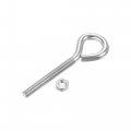 Uxcell M4x40mm Eye Hooks Screws Bolts Kit 30pcs Carbon Steel Hanger Eyelet Screw With Hex Nuts For Metal Hook Wood Terminal
