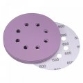 Uxcell 10pcs 5-inch Purple Sanding Discs 600 Grits 8 Hole Hook And Loop Professional Aluminum Oxide Sand Paper Wet Dry Polish