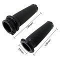 Pair Of Black Hand Grips 1 Inch Motorcycle Handlebar Cable Throttle Compatible For Most Motorcycles Cruisers With Handlebars