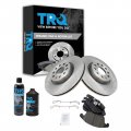 Front Brake Pad And Rotor Kit Ceramic Bka16541 For 2015 2018 Audi Q3 2012 2020 Volkswagen Passat 2009 Tiguan With Cleaner Fluid 