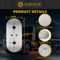 Dasbecan 2pcs Watermelon Light Bracket For Peterbilt 359 379 389 And Other Commercial Trucks Kenworth 660 680 880 W900l Models