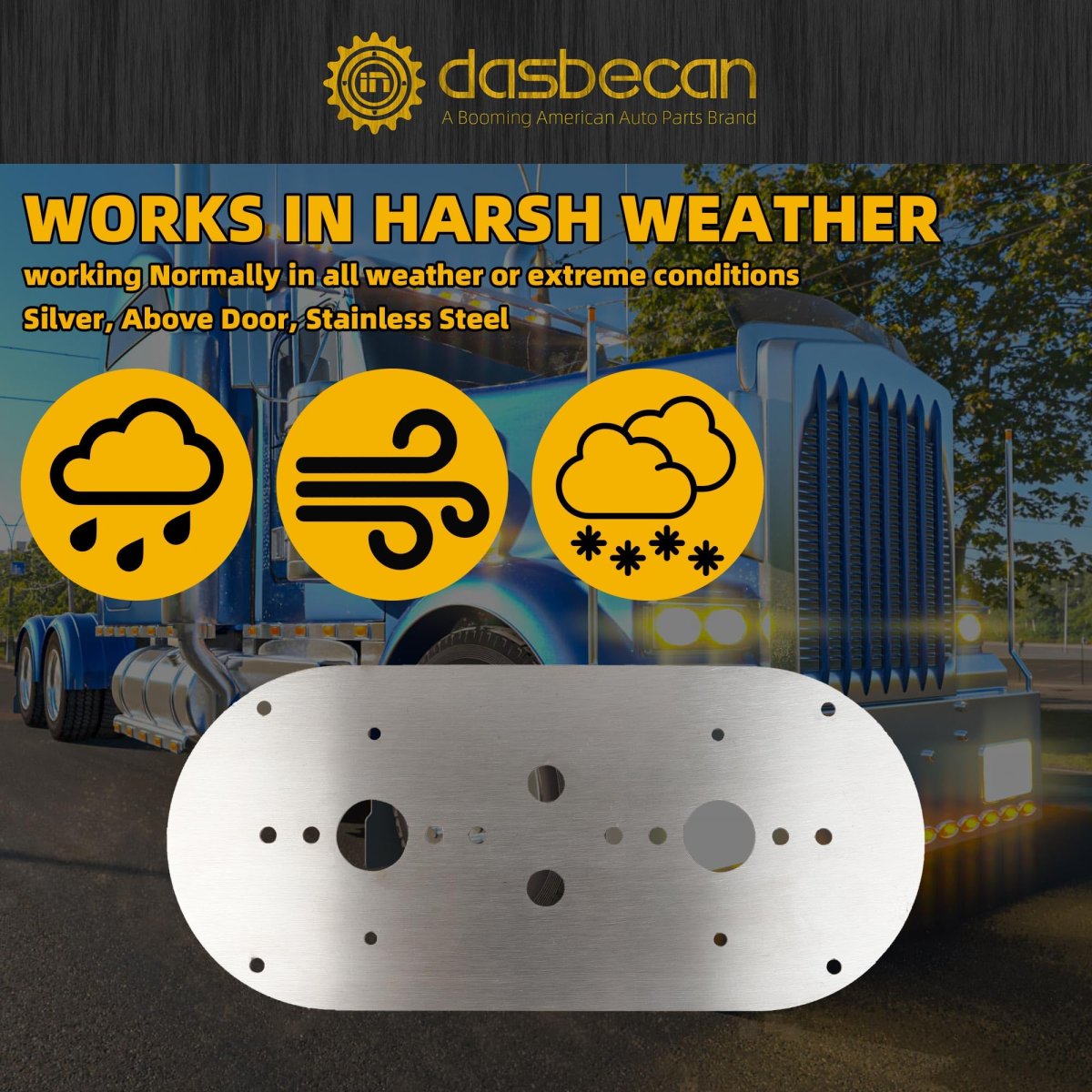 Dasbecan 2pcs Watermelon Light Bracket For Peterbilt 359 379 389 And Other Commercial Trucks Kenworth 660 680 880 W900l Models