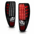 Amerilite 2004-2012 Black Led Replacement Tail Lights Set For Chevy Colorado Gmc Canyon Passenger And Driver Side