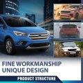 Front Lower Engine Splash Shield Bumper Air For Ford Escape 2017-2019 Fo1228143 Gj5z8310aa Black Pp