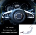 Keleimai Car Accessories Fit For Mazda Cx-5 Cx5 2017 2018 2019 2020 2021 2022 Interior Steering Wheel Sequin Cover Trim Matte