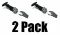The Rop Shop 2 Hood Hold Down Latch Kits Black Rubber Galvanized Steel W Easy Grip T-handle