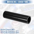 Uxcell 1 25 Id 6 Length 4-ply Reinforced High Temp Straight Coupler Silicone Reducer Hose Black For Car Intercooler Intake