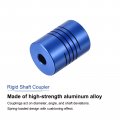 Uxcell 1pcs 4mm To 6mm Aluminum Alloy Shaft Coupling L25xd18 Flexible Coupler With Screws For Encoders And Motors Blue