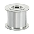 Uxcell Aluminum 3 M 20t 4mm Bore Toothless Timing Belt Pulley Idler Flange Synchronous Wheel For 15mm