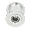 Uxcell Aluminum 3 M 20t 4mm Bore Toothless Timing Belt Pulley Idler Flange Synchronous Wheel For 15mm