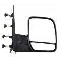 Ocpty Black Right Side Mirror Fit For 2003-2013 Ford E-250 Textured Glass Manual Folding Non-heated