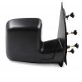 Ocpty Black Right Side Mirror Fit For 2003-2013 Ford E-250 Textured Glass Manual Folding Non-heated