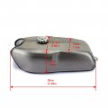 Smadmoto 9l 2 4gal Universal Cafe Racer Gas Fuel Tank For Bmw Honda Yamaha Suzuki Rd 350 400 50