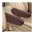2 Pcs Car Front Seat Armrest Covers Cloth Fabric Protectors Direct Replacement Center Console Lid Cover Skin Universal 