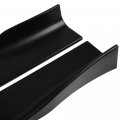 Universal Polyurethane Black Car Side Fender Skirts Extension Rocker Panel Splitter Protector 4 Piece Set Ready To Paint Fit