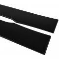 Universal Polyurethane Black Car Side Fender Skirts Extension Rocker Panel Splitter Protector 4 Piece Set Ready To Paint Fit