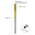 Uxcell Metric Thread Tap M10 X 1 5 H2 130mm Extra Long Titanium Coated M35 High Speed Steel Straight Flute Screw Milling
