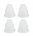 Aspen Creative Frosted 23074-4 Transitional Style Replacement Glass Shade 2-1 8 Fitter Size 5 High X 5-1 2 Diameter 4 Pack 