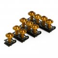 Topteng 10pcs Motorcycle Wind Screen Shield Aluminum M6 X 20mm Screw Bolt Clips Kit For Universal Motorcycles Motorbikes