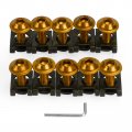 Topteng 10pcs Motorcycle Wind Screen Shield Aluminum M6 X 20mm Screw Bolt Clips Kit For Universal Motorcycles Motorbikes
