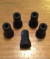 Rubber Saliva Ejector Tip Autoclavable Black 