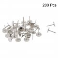 Uxcell Upholstery Nails Tacks 11mmx17mm Flat Head Furniture Pins Silver Tone For Sofa Headboards 200 Pcs