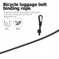 Tehaux 4 Pcs Bungee Cord Tie Down Cargo Strap Camping Belts Fastenings With Clips Hiking Storage Luggage Fixing Strap Plastic
