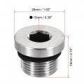 Uxcell Stainless Steel Inner Hex Head M20x1 5 Pipe Fitting Plug With Seal Ring For Terminate Ends