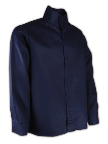 Magid N1530 A R C Cotton Arc-resistant Jacket With Pocket Mandarin Collar 2x-large Navy Blue