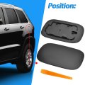 Fuel Tank Cover For 2014 2022 Grand Cherokee And 2020 Durango Black Metal Gas Door Part Number 5lw29gw7ab 5mg24lauaa Model