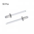 Uxcell Blind Rivets 304 Stainless Steel 4mm Diameter 6mm Grip Length Silver 50pcs