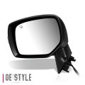 Su1320131 Factory Style Driver Left Side Mirror Manual Folding Power Adjust Heated Glass Turn Signal Compatible With Subaru Xv