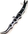 Yana Shiki A4001ab Black Long Exotic Style Kickstand For Kawasaki Zx-6r Rr Zzr 600 Zx-9r Zx-10r 