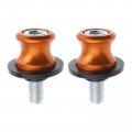 2pcs M10 10mm Swing Arm Spools Aluminum Orange Motorcycle Accessories For Ktm Duke 125 200 250 390 490 M10x1 25mm 