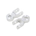 2pcs Silver Tone Shock Absorber Height Extension Extender For Motorcycle Suspension 