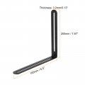 Uxcell 2pcs Adjustable L-shape Corner Brace With Slot 7 87 X 6 5 Inch Stainless Steel Slotted Right Angle Bracket For Wooden