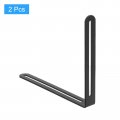 Uxcell 2pcs Adjustable L-shape Corner Brace With Slot 7 87 X 6 5 Inch Stainless Steel Slotted Right Angle Bracket For Wooden