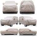 Tecoom Thick Shell Super Breathable-waterproof Windproof Snow Sun Rain Uv Protective Outdoor All Weather Suv Car Cover Fit 